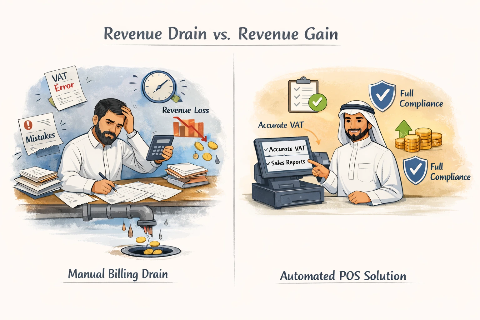 الفوترة اليدوية تبدو سهلة — لكنها تستنزف أرباحك بصمت